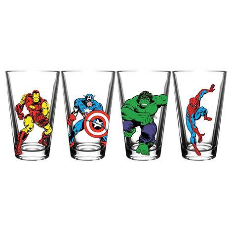 Marvel Avengers Pint Glass Set