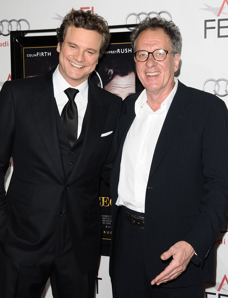 2010 AFi Fest Colin Firth Geoffrey Rush