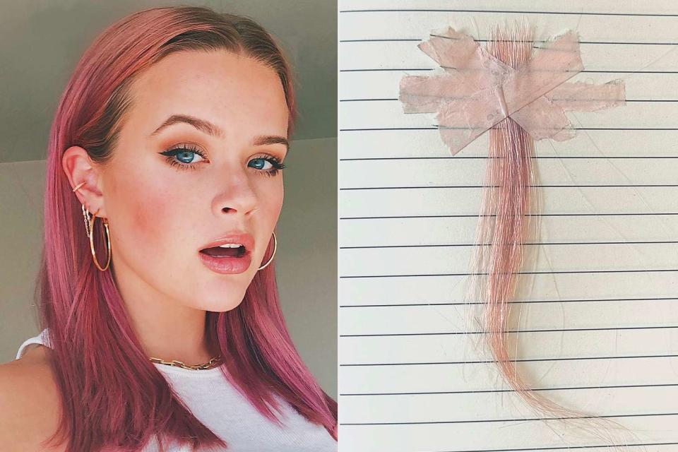 <p>Ava Phillippe/Instagram</p> Ava Phillippe reflects over teenage years with nostalgic photo of her old pink hair
