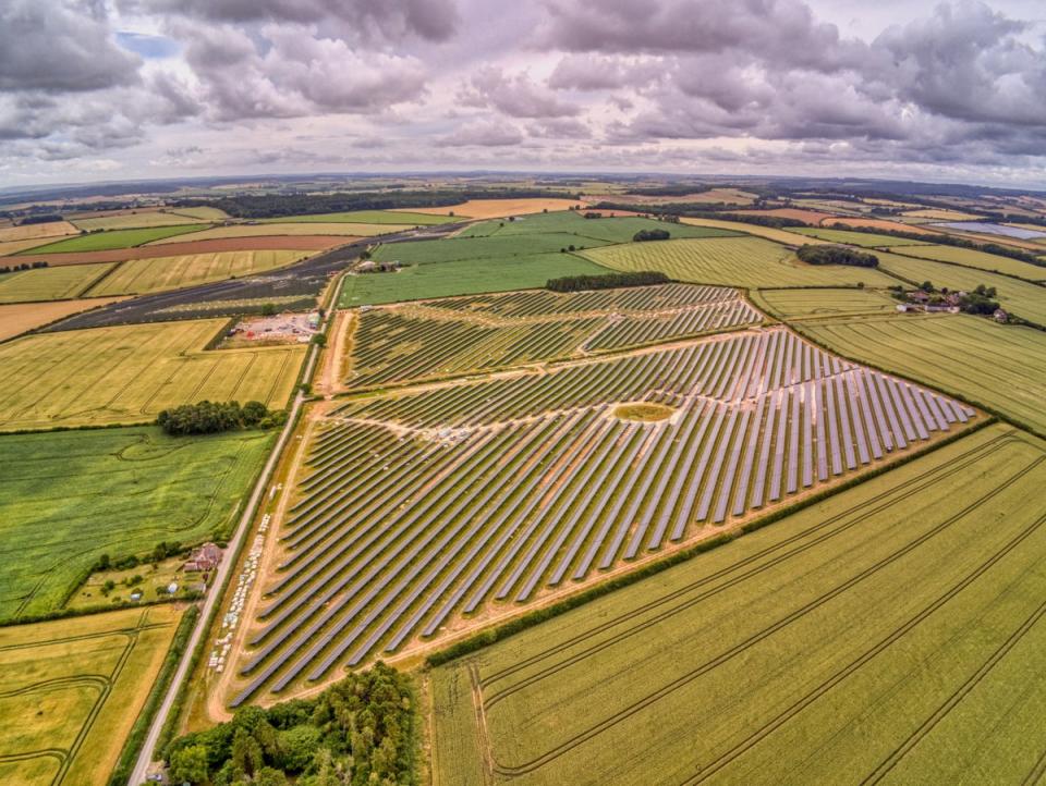 The City Corporation will buy all the energy from the solar farm, near Blandford Forum in Dorset, for the next 15 years (Handout)