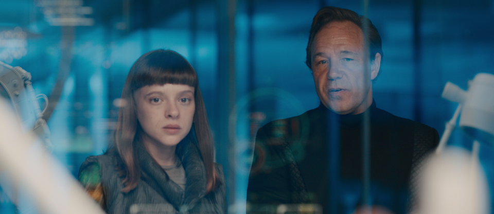 Shira Haas and Stephen Graham in Bodies (Netflix)