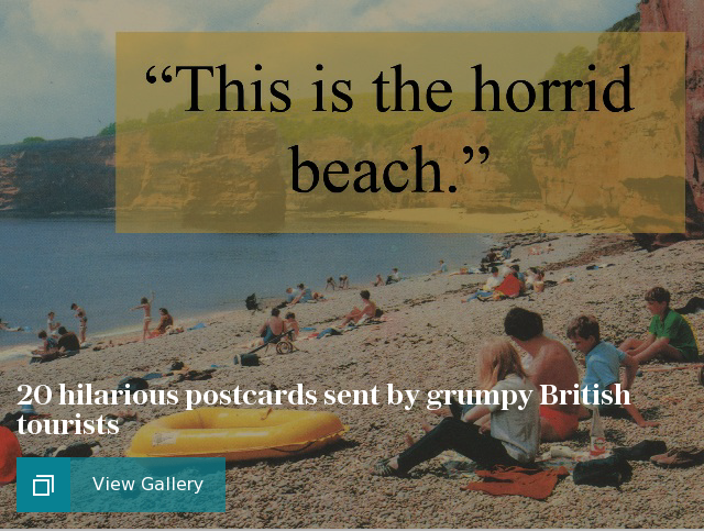 20 hilarious postcards from the great British holidaymaker