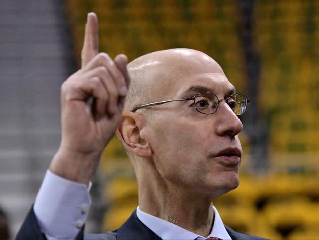 Adam Silver says interest is going up, up, up.” (Getty Images)