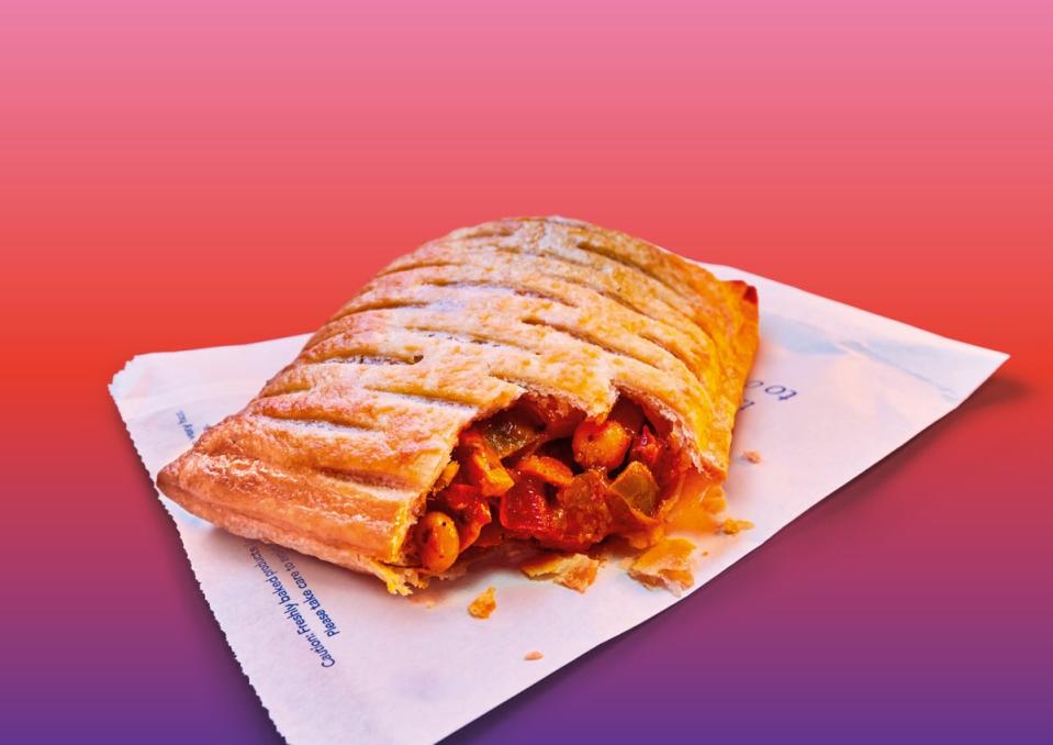 New for 2023: The vegetable curry bake (Greggs)