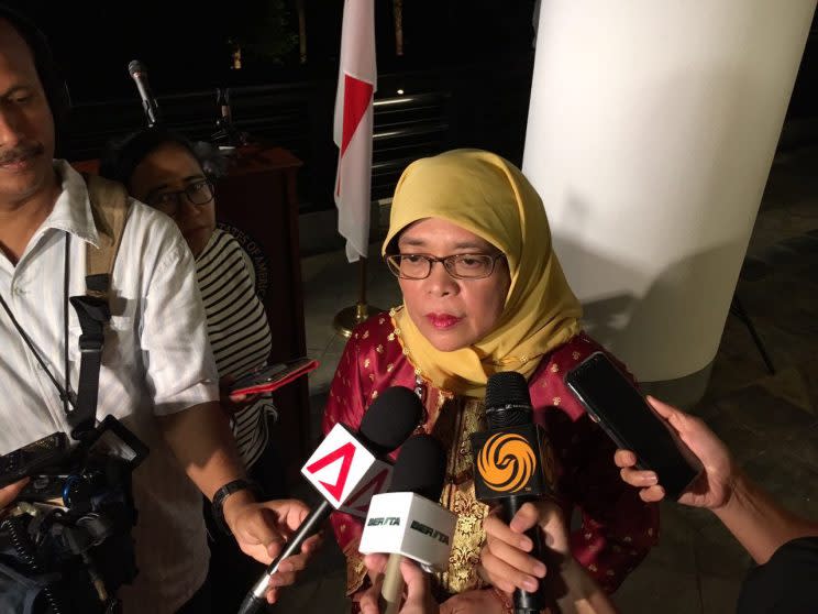 Speaker of Parliament and Marsiling-Yew Tee GRC MP Halimah Yacob. (Yahoo News Singapore file photo)