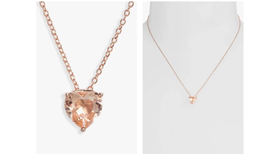 Nordstrom 2ct tw Sterling Silver Cubic Zirconia Heart Pendant Necklace - Nordstrom, $17 (originally $49)