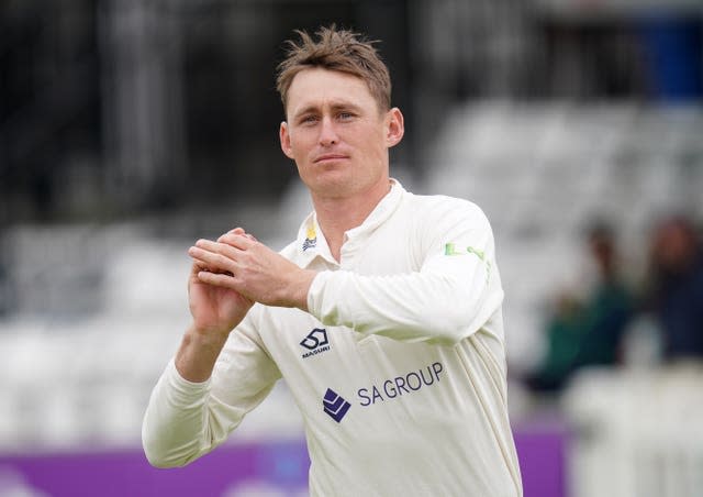 Marnus Labuschagne warming up with the ball