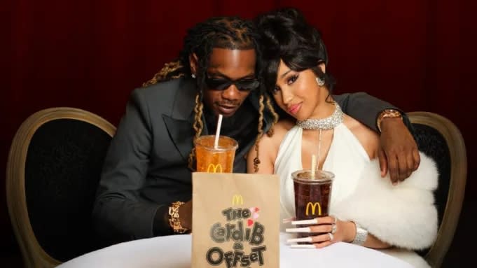 Cardi B and Offset share the love this Valentine’s Day with McDonald’s first-ever duo meal.