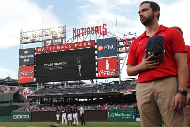 He's here with us' -- How the Angels honored Tyler Skaggs with an  emotional, historic tribute - ESPN