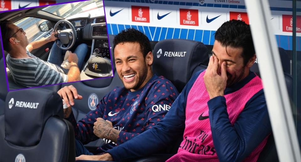 Gianluigi Buffon spielte gemeinsam mit Neymar für PSG. (Bild: Getty/Twitter)