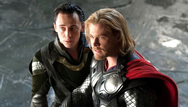 Tom Hiddleston as Loki and Chris Hemsworth as Thor in "Thor"<p>Zade Rosenthal/Marvel/Paramount/Kobal/Shutterstock</p>