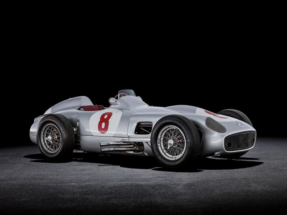PHOTO: The W 196 R 'Silver Arrow,' which marked Mercedes-Benz's return to Formula One Grand Prix racing in 1954, will be displayed alongside five 300 SL Gullwings and two 300 SL Roadsters at ModaMiami. (RM Sotheby's)