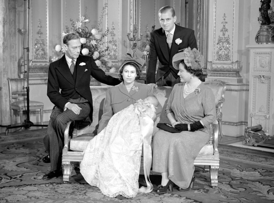 Queen Elizabeth, Prince Charles, Prince Philip, Christening, 1948, Widget, Life in Pictures