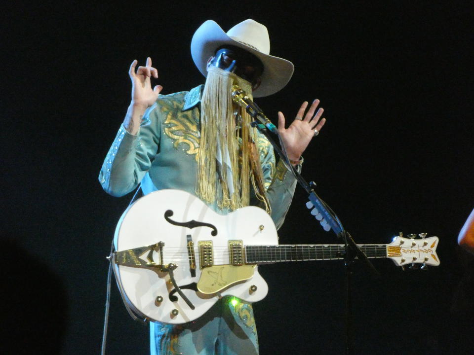 Orville Peck performs at the Stagecoach Festival - Credit: Chris Willman/Stagecoach