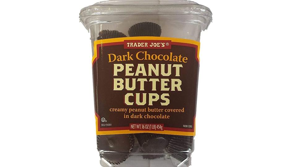 trader joe's dark chocolate peanut butter cups