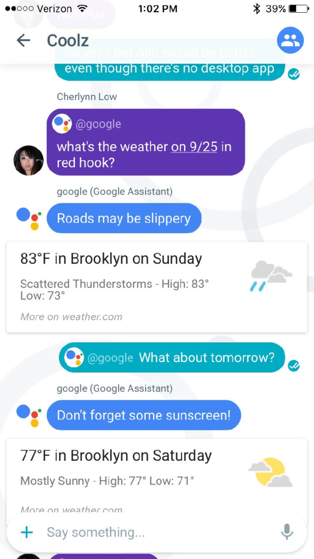 Hands-on: Google Assistant's Allo chatbot outdoes Cortana, Siri as