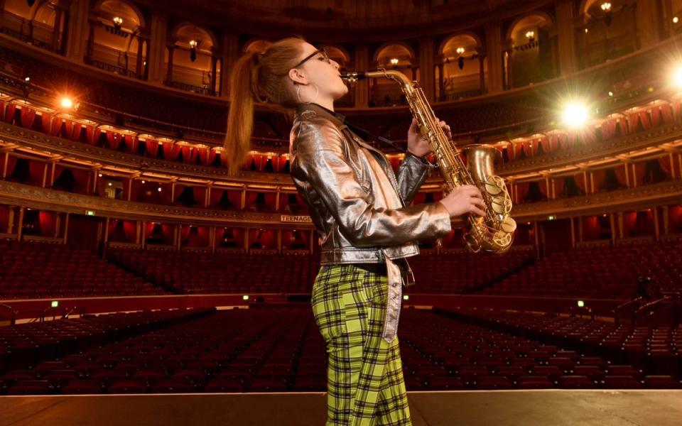 Jess Gillam at the Royal Albert Hall - Jess Gillam/Twitter