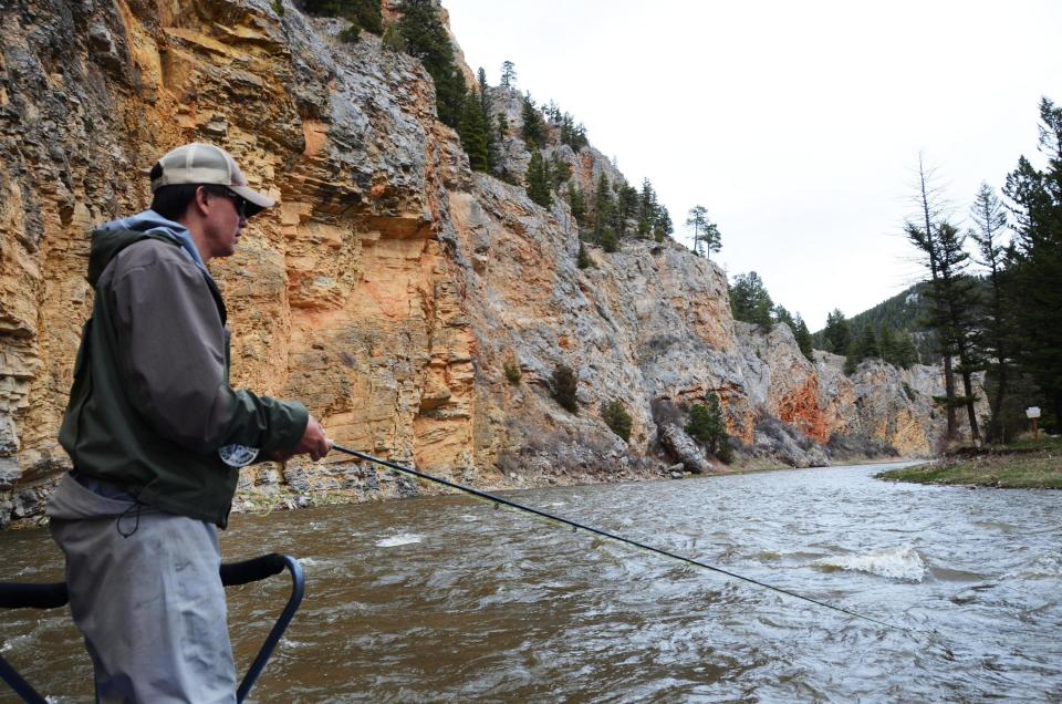 An angler fishes for trout along the scenic Smith River.&nbsp; (Photo: Roger Phillips/Idaho Statesman/MCT/Getty Images)