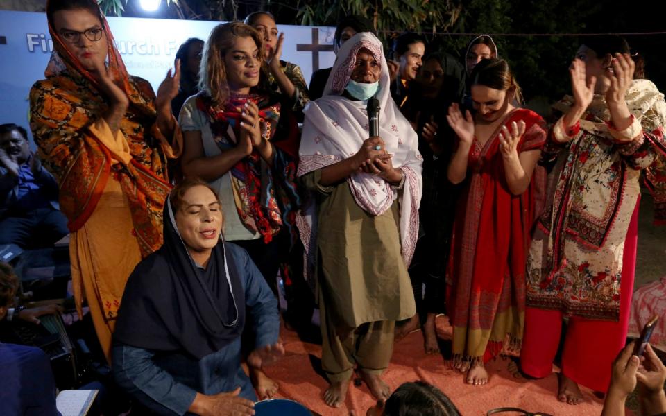 Transgender people attend a prayer service - Fareed Khan /AP