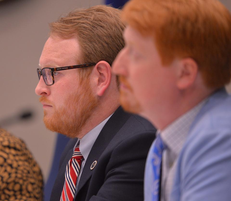 State Rep. Steven Long of Boiling Springs said he plans to remain at the forefront of "the political fight to defend the right to life in the Legislature and will stand up against those who seek to deny the right to life of the unborn. Next to him at right is state Rep. Josiah Magnuson of Campobello.