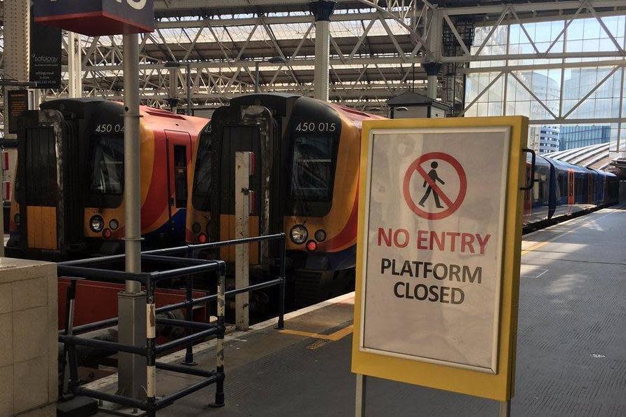 Closed platforms at London Waterloo Station (James Butters)