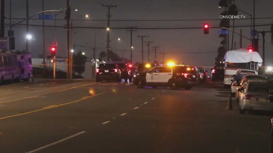 LAPD officers injured in shootout