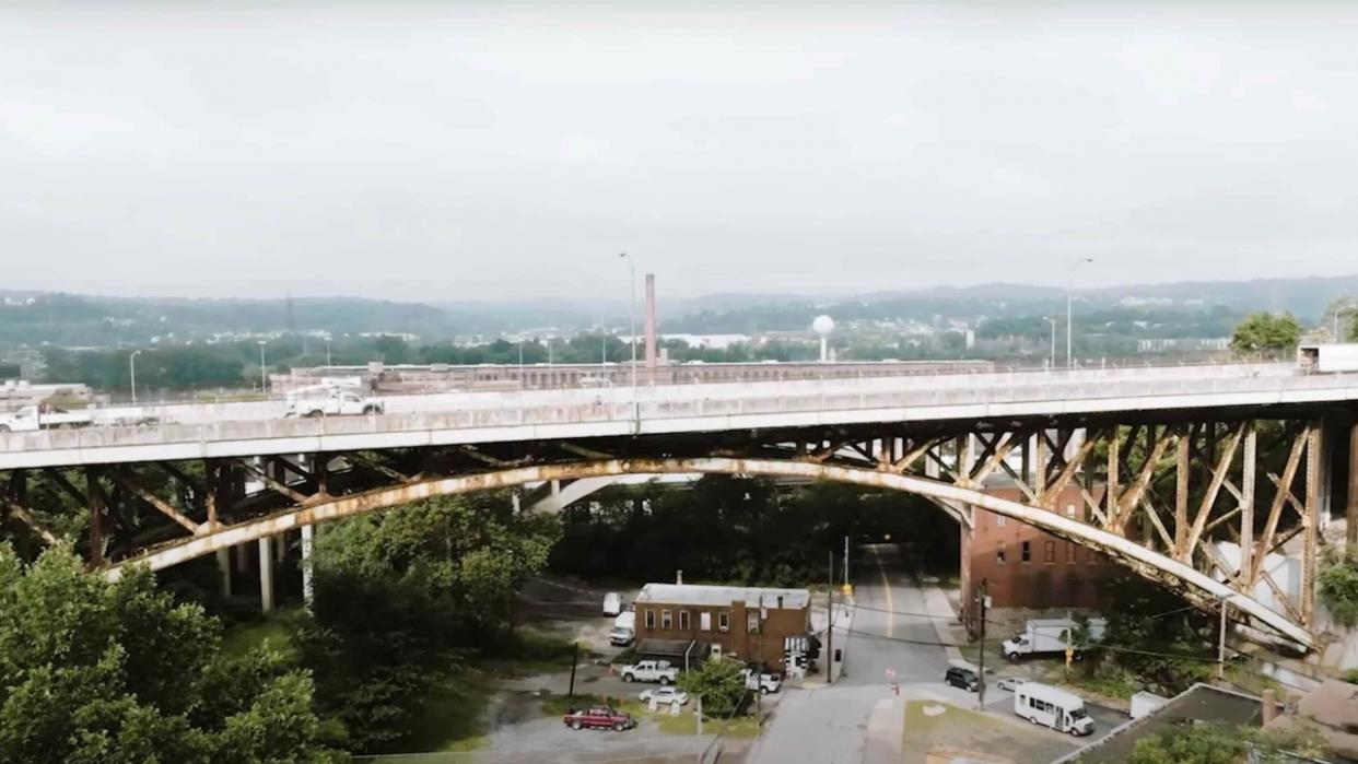 A bridge in Pittsburgh, Pennsylvania