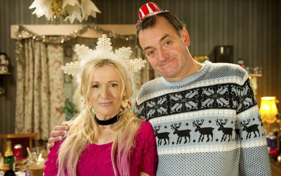 Regardless of what occurs at Christmas, sitcom characters should largely stay the same: Caroline Aherne and Craig Cash in The Royle Family