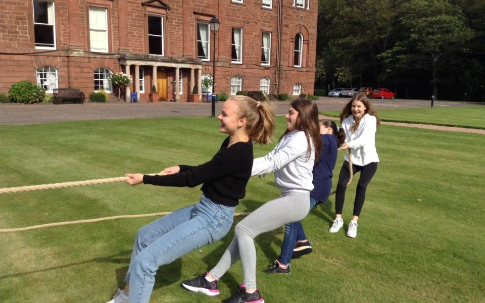 Pupils enjoy tug of war at Kilgraston - Kilgraston/Kilgraston