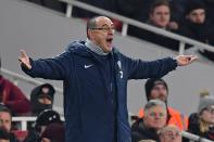 Under-fire Chelsea boss Maurizio Sarri refuses to his change his game-plan (AFP Photo/Ben STANSALL)