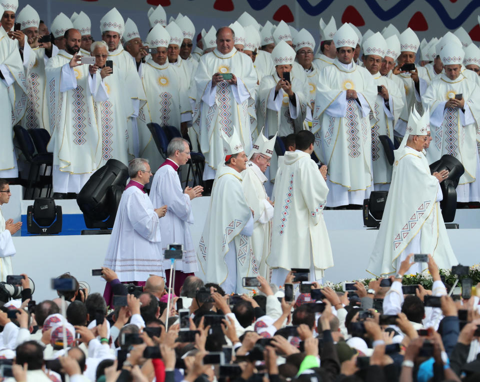 FOTOS: El Papa y su primer gran evento de masas en Colombia