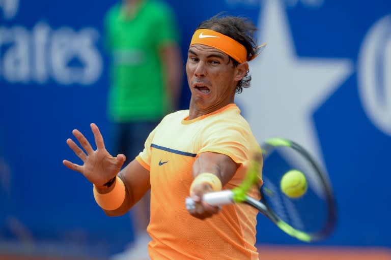 Spain's Rafael Nadal easily beat Marcel Granollers 6-2, 6-2 at the Barcelona Open