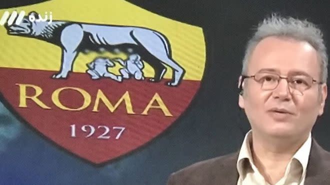 Roma’s badge was too risqué for Iranian state TV