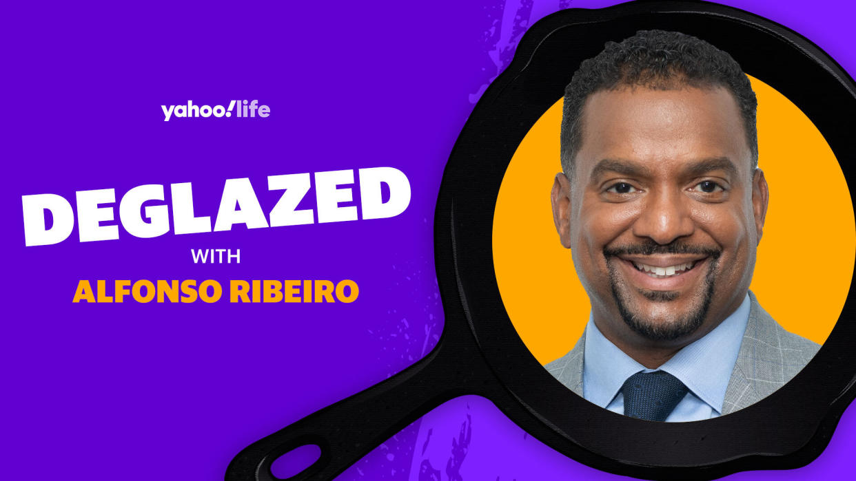 Alfonso Ribeiro says pizza and burgers are his two favorite foods. (Photo: Getty; designed by Quinn Lemmers)