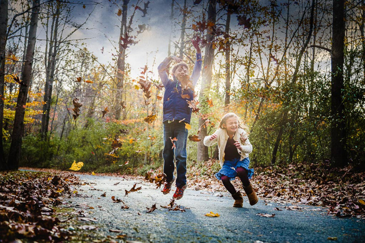 Wyatt says a prime time for fall photos is the hour before the sun sets. (Credit: Rebecca Wyatt Photography)