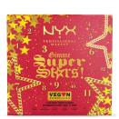 <p>£40</p><p><a class="link " href="https://www.lookfantastic.com/nyx-professional-makeup-gimme-super-stars-12-day-vegan-iconic-advent-countdown-calendar/13174736.html" rel="nofollow noopener" target="_blank" data-ylk="slk:SHOP NOW;elm:context_link;itc:0">SHOP NOW</a></p><p>The NYX Professional Makeup 'Gimmie Super Stars' features a specifically vegan collection of its most beloved makeup products. Hidden inside the 12 beauty windows, expect to find all you need to create the ultimate Christmas Day look: from the Born To Glow Liquid Illuminator to the HD Studio Concealer. Or, you can opt for the <a href="https://www.lookfantastic.com/nyx-professional-makeup-gimme-super-stars-24-day-advent-countdown-calendar/13174731.html" rel="nofollow noopener" target="_blank" data-ylk="slk:24 day countdown;elm:context_link;itc:0" class="link ">24 day countdown </a>if you fancy double the festive goodies. </p>