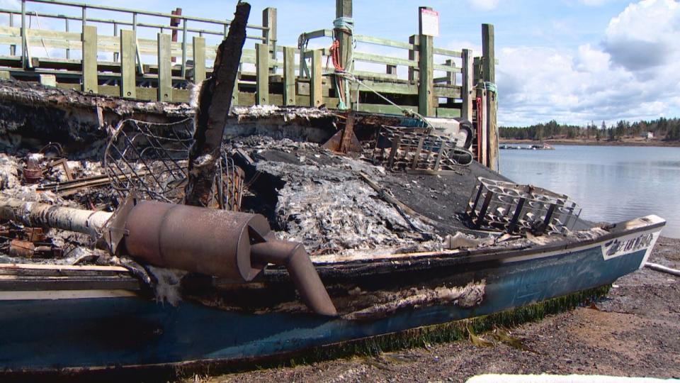 A commercial fishing boat, a vehicle, and a building were all damaged by separate fires early morning Thursday in Back Bay.