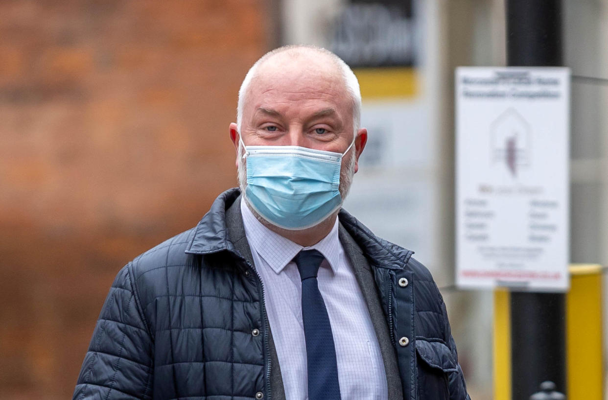 Michael Darbyshire, 52, arriving at Worcester Crown Court.(SWNS)