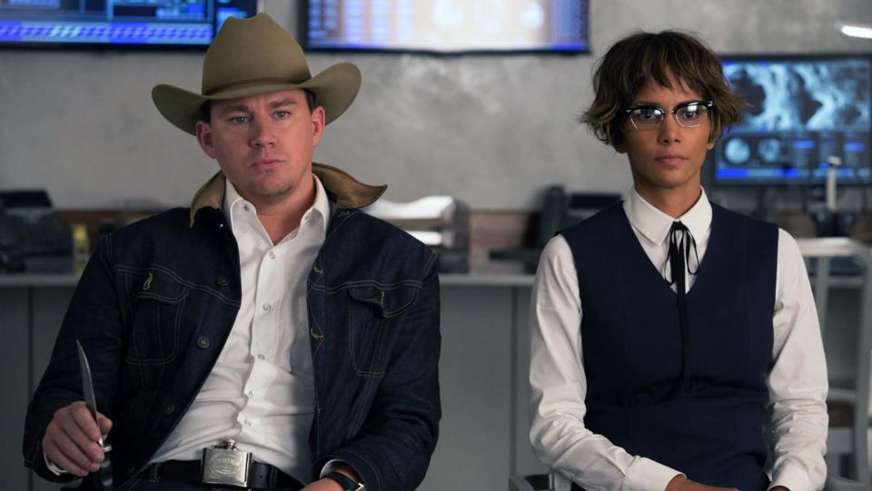 Channing Tatum and Halle Berry played members of Statesman in Kingsman: The Golden Circle. (20th Century Studios/Alamy)