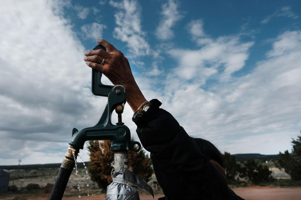 IMAGE: Public tap in Thoreau, N.M. (Spencer Platt / Getty Images)