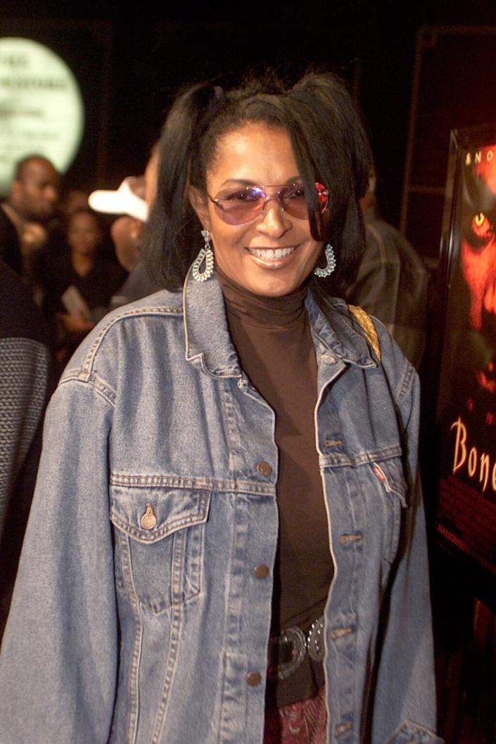 -Pam Grier at the House of Blues in Los Angeles. Snoop Dogg celebrated the opening of his film “Bones” and his 30th birthday at the post-premiere party, Tuesday, October 23, 2001. Photo by Kevin Winter/Getty Images.