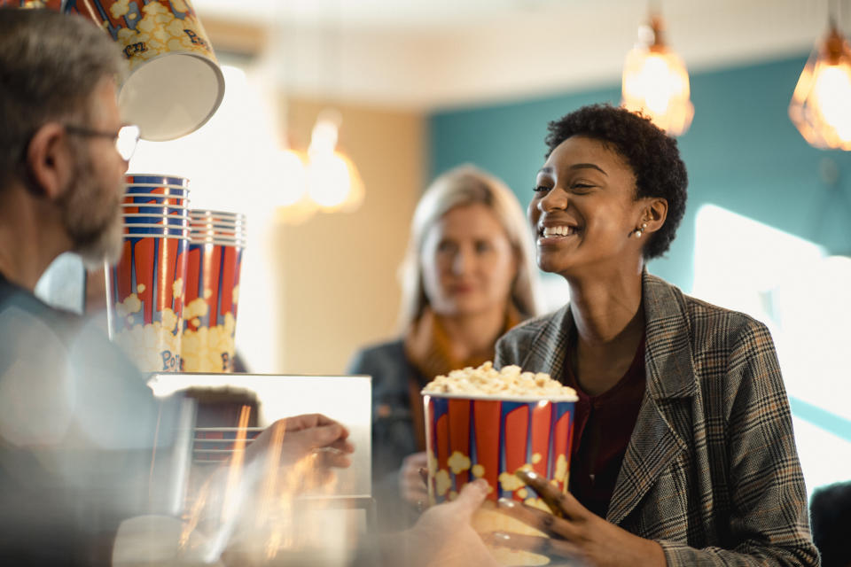 Sure, you can watch a movie at home on your couch, but it doesn't compare to the experience of seeing one in theaters. (Photo: SolStock via Getty Images)