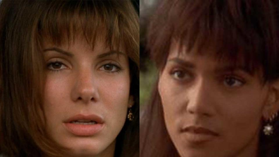 Sandra Bullock on the left, Halle Berry on the right