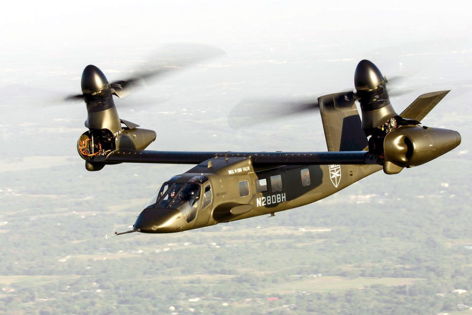 The Valor demonstrator during a test flight. <em>Bell</em> The Valor demonstrator during a test flight. (Bell)