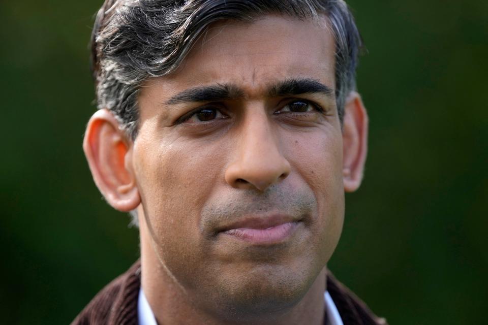 Britain's Prime Minister Rishi Sunak visits Writtle University College near Chelmsford on September 21, 2023. (Photo by Alastair Grant / POOL / AFP) (Photo by ALASTAIR GRANT/POOL/AFP via Getty Images)