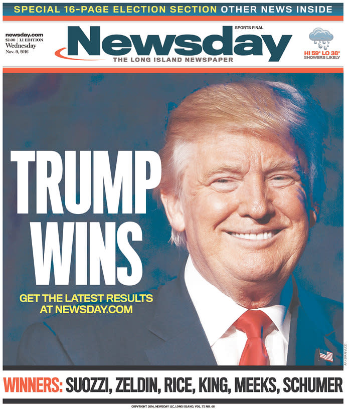 Newspapers around the world react to Donald Trump’s victory