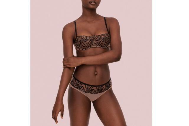 Agent Provocateur Bessie Leopard-print Stretch-silk Satin Briefs in Brown