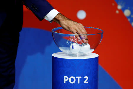 Soccer Football - FIFA World Cup European Play-Off Draw - Zurich, Switzerland - October 17, 2017. REUTERS/Arnd Wiegmann