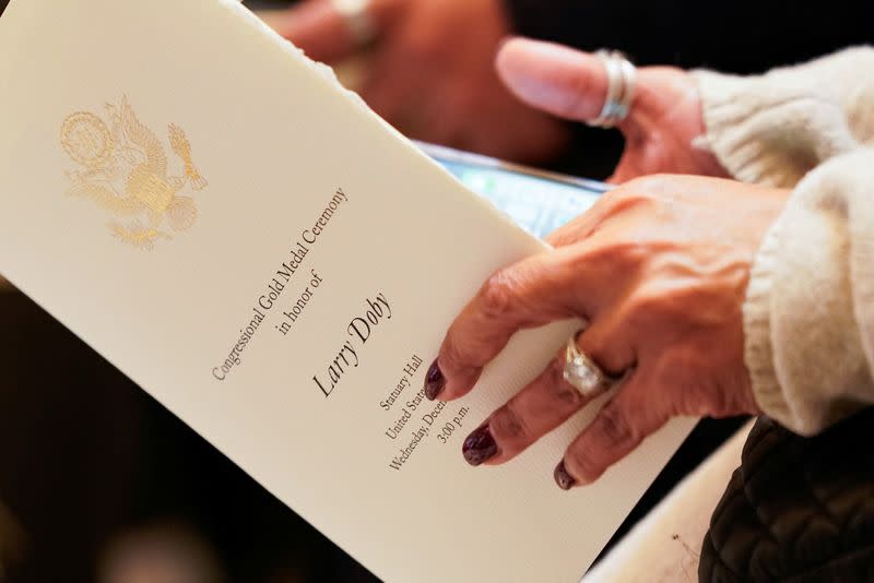 Congressional Gold Medal ceremony posthumously honoring Major League Baseball player, civil rights activist and World War II veteran, Lawrence Eugene “Larry” Doby, at the U.S. Capitol in Washington