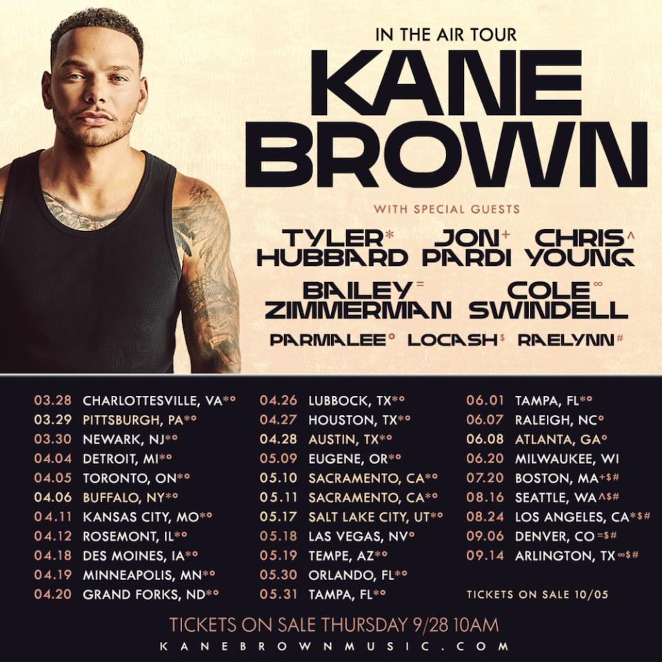 kane brown tour tickets 2024